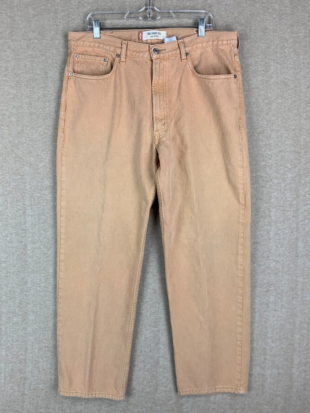 Vintage Y2K Levis 550 Jeans Relaxed Fit Men’s 38x30 Tan Khaki Loose Baggy Skate